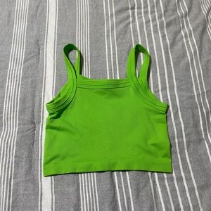 Neon green urban outfitters tank